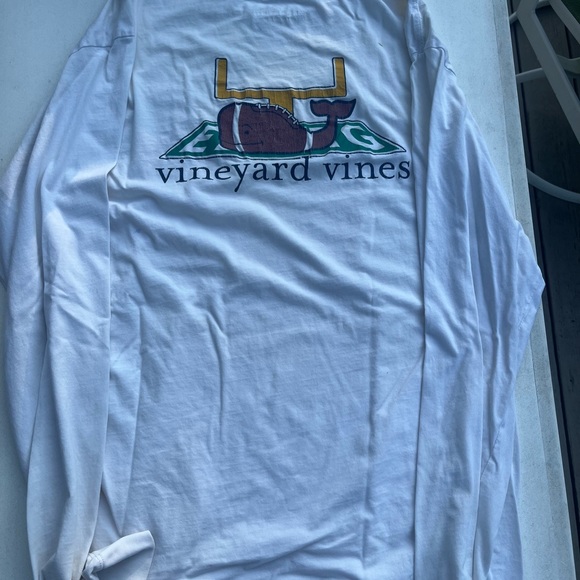 white vineyard vines football long sleeve - Picture 2 of 2